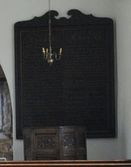 Photo 11  - 2015 St.Helens Church Opening - Pulpit with Huge Georgian Commandment Boards Each Side of the Arch.